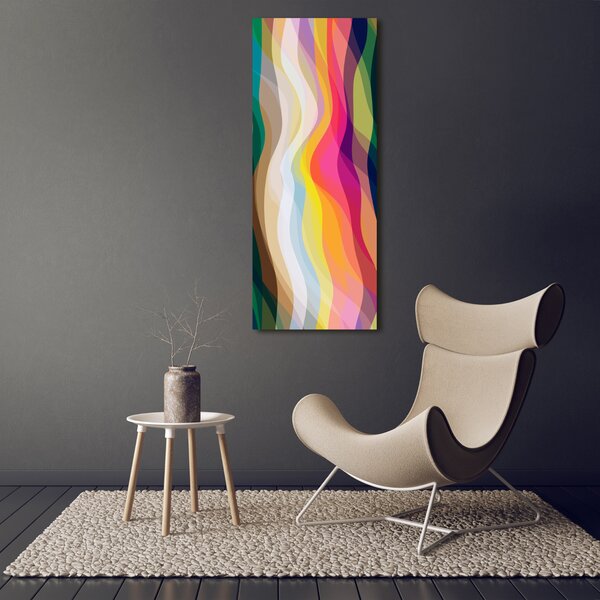 Pictură pe pânză valuri abstracte