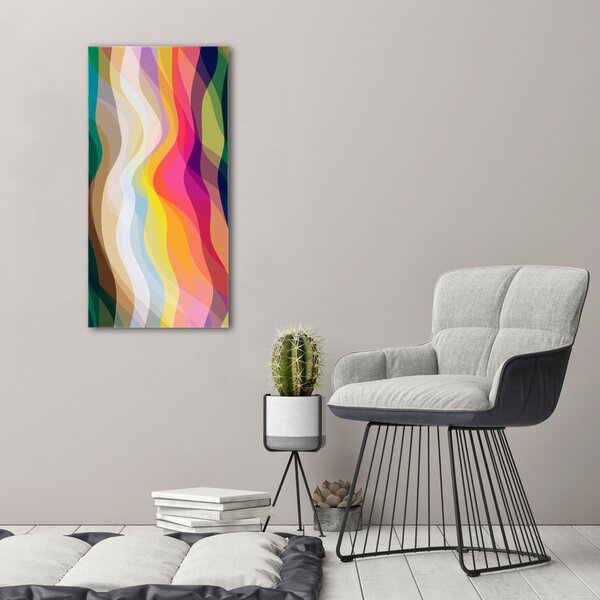 Pictură pe pânză valuri abstracte