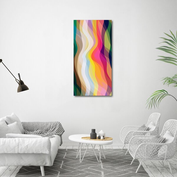 Pictură pe pânză valuri abstracte