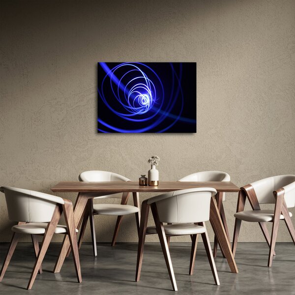 Tablou cu spirale albastre (70x50 cm)
