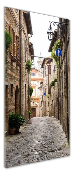 Tablou pe pe sticlă străzile italiene