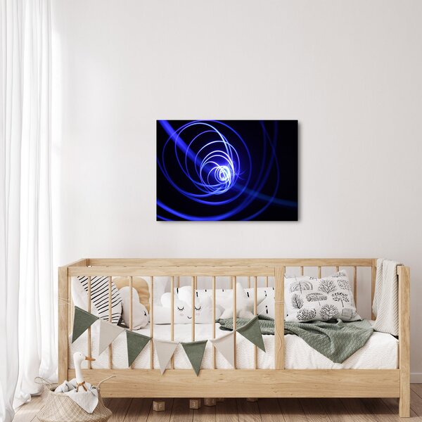 Tablou cu spirale albastre (70x50 cm)