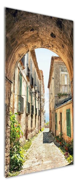 Tablou sticlă străzile italiene