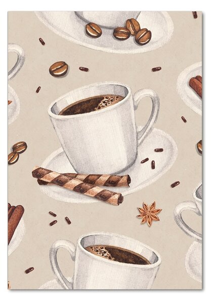 Tablou Printat Pe Sticlă ceașcă de cafea