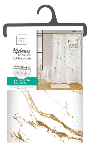 Perdea de duș 180x200 cm Aquamarbre – douceur d'intérieur