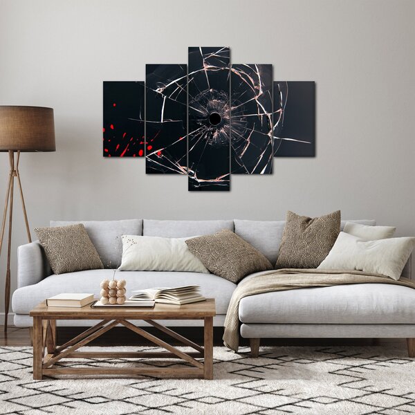Tablou abstract - sticla spartă (150x105 cm)