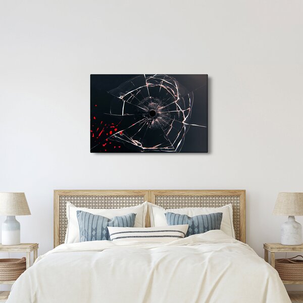 Tablou abstract - sticla spartă (90x60 cm)