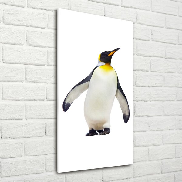 Pictura pe sticlă acrilică Pinguin