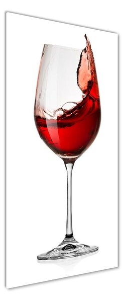 Tablou sticlă vin rosu