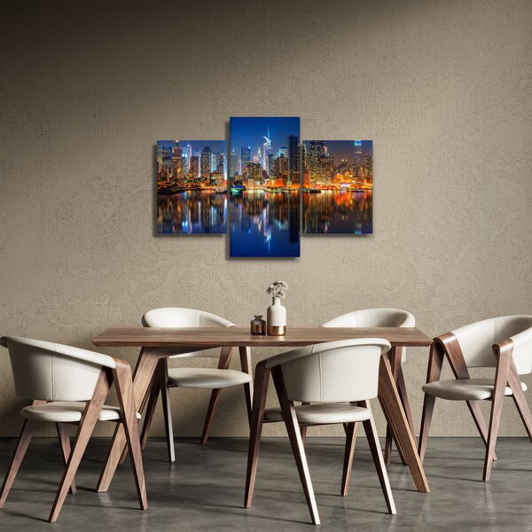 Tablou cu Manhattan noaptea (90x60 cm)