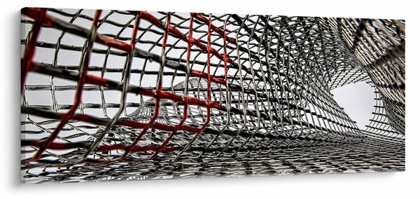 Tablou cu construcție din fier (120x50 cm)