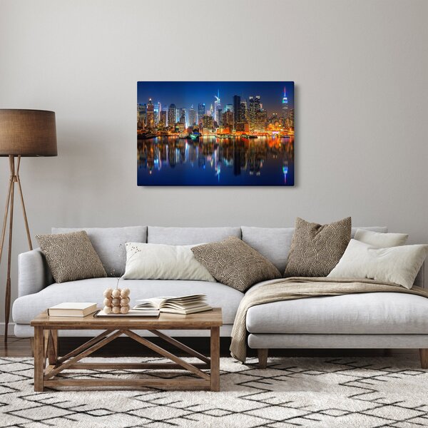Tablou cu Manhattan noaptea (90x60 cm)