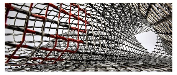 Tablou cu construcție din fier (120x50 cm)