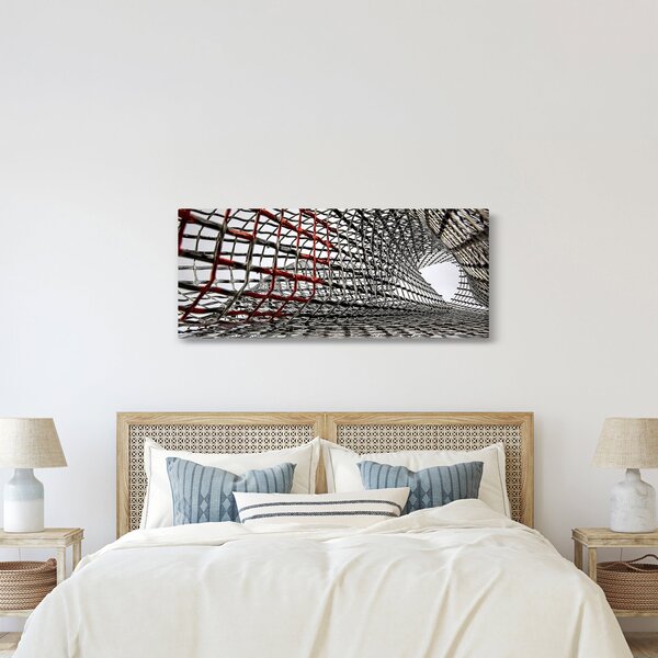 Tablou cu construcție din fier (120x50 cm)