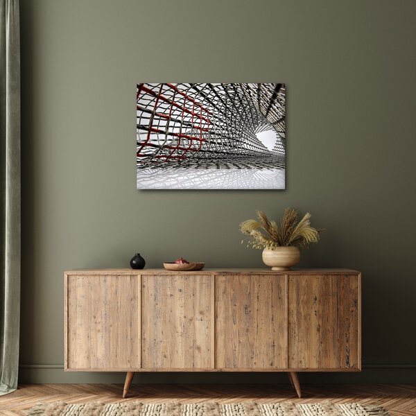 Tablou cu construcție din fier (70x50 cm)