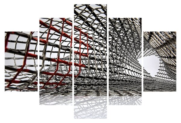 Tablou cu construcție din fier (150x105 cm)