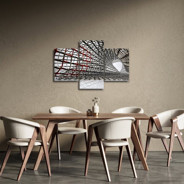 Tablou cu construcție din fier (90x60 cm)