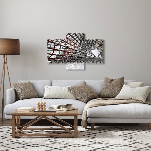 Tablou cu construcție din fier (90x60 cm)
