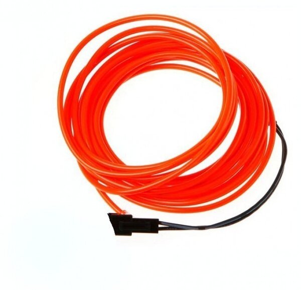 Fir electroluminescent El Wire neon, 2.8 mm, insertie metalica, permite modelare