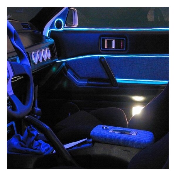 Fir electroluminescent El Wire neon, 2.8 mm, insertie metalica, permite modelare