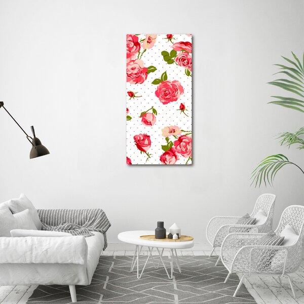 Print pe canvas trandafiri sălbatici