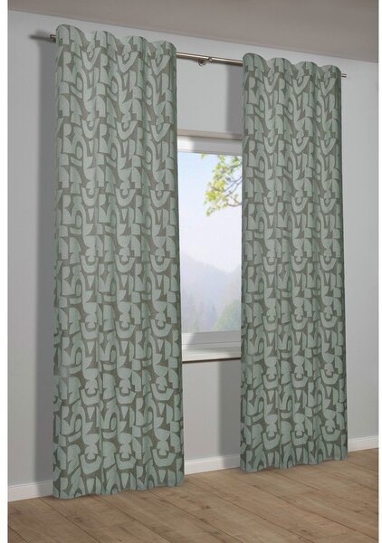 Draperie verde din jacquard 135x245 cm Dekor – Sehlbach
