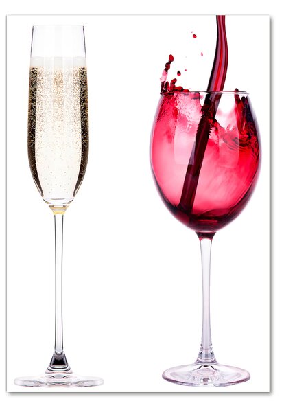 Fotografie imprimată pe sticlă cocktail-uri colorate