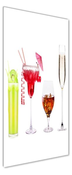 Fotografie imprimată pe sticlă cocktail-uri colorate