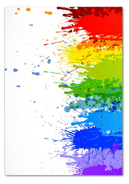 Fotografie imprimată pe sticlă curcubeu abstract
