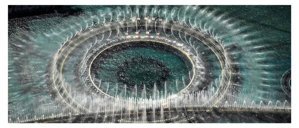 Tablou cu fântănă arteziană (120x50 cm)