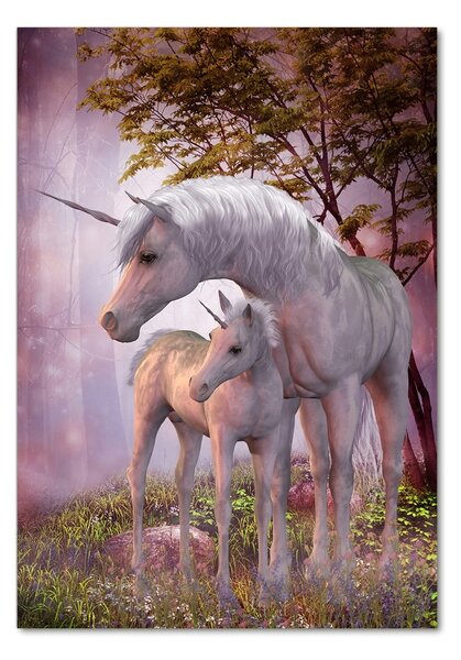 Tablou acrilic unicorni