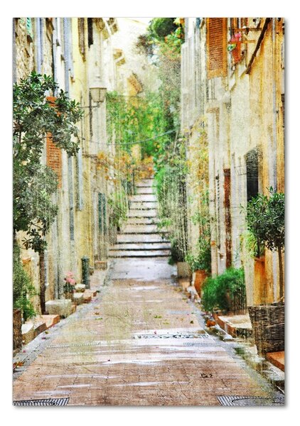 Fotografie imprimată pe sticlă străzile italiene