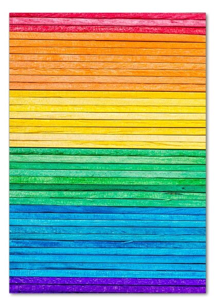 Pictura pe sticlă acrilică dungi colorate