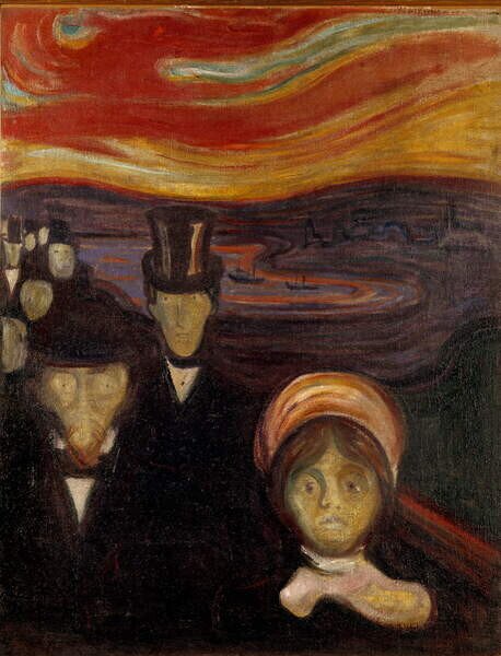 Munch, Edvard - Artă imprimată The anxiety, (30 x 40 cm)