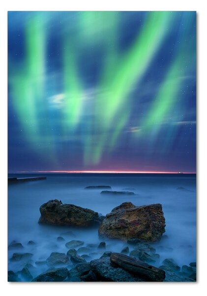Tablou din Sticlă Aurora boreala