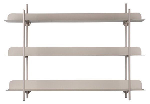 Raft gri etajat din metal 60 cm Riqueza Tres – PT LIVING