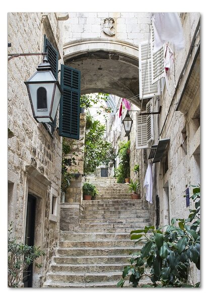 Imagine de sticlă Străzile din Dubrovnik