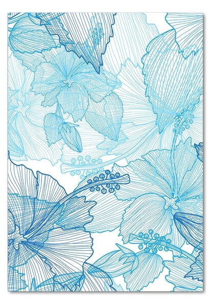 Tablou din Sticlă flori Hawaii