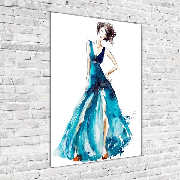 Tablou din Sticlă ilustrare de moda