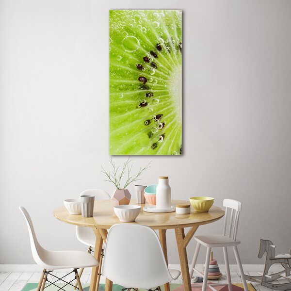 Tablou pe pe sticlă kiwi