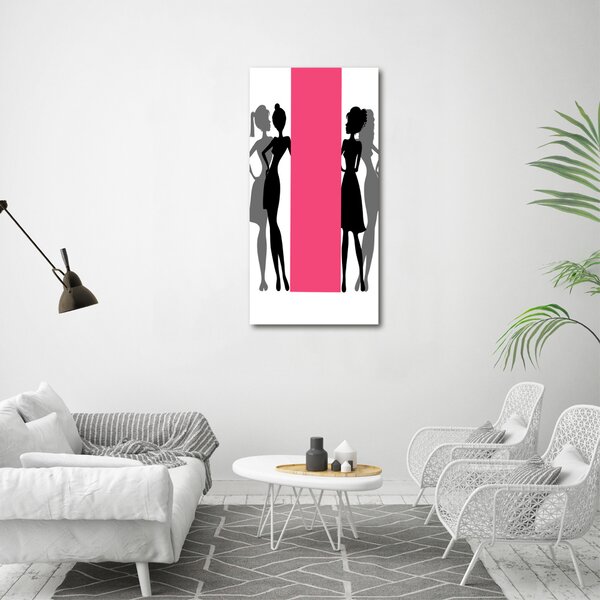 Tablou pe pânză canvas siluete de femei