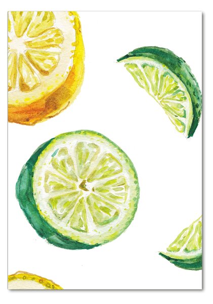 Fotografie imprimată pe sticlă Limes și lămâi