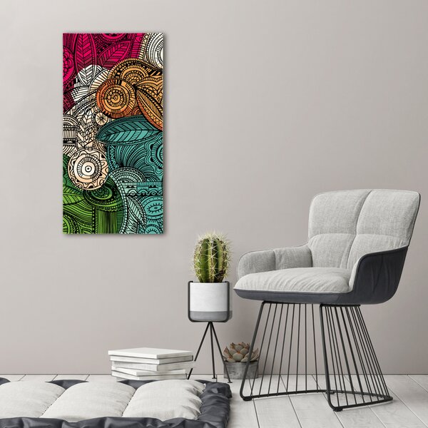 Pictură pe pânză pene abstracte