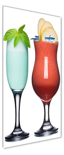 Tablou din Sticlă cocktail-uri colorate