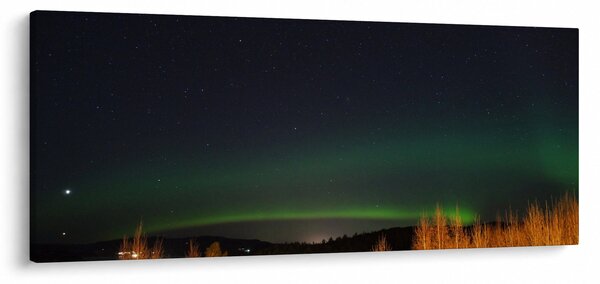 Tablou cu aurora borealis (120x50 cm)