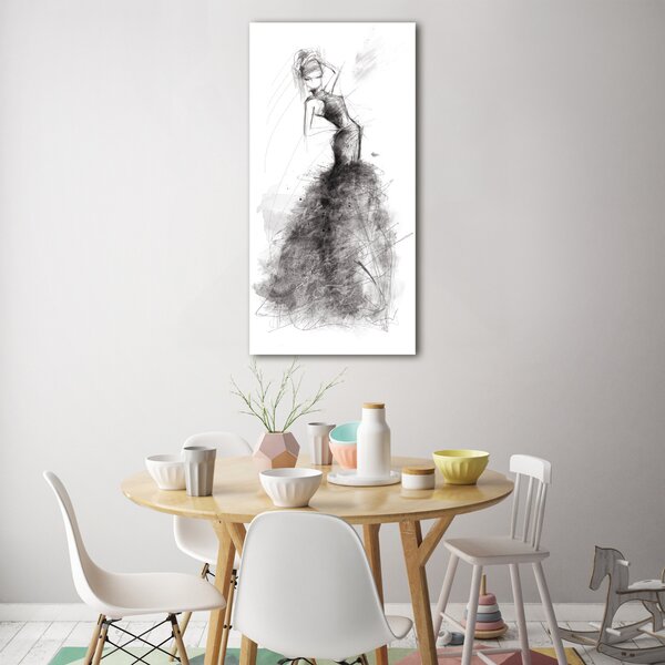 Tablou din Sticlă ilustrare de moda