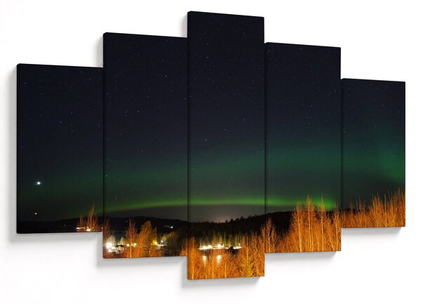 Tablou cu aurora borealis (150x105 cm)