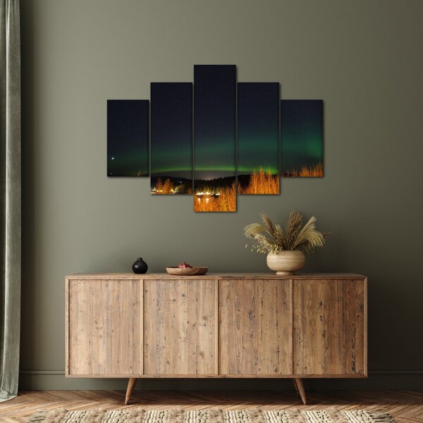 Tablou cu aurora borealis (150x105 cm)
