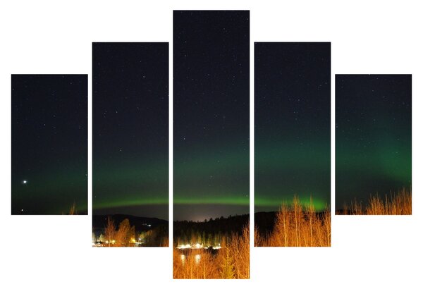 Tablou cu aurora borealis (150x105 cm)