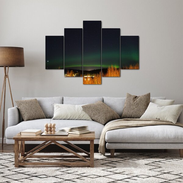 Tablou cu aurora borealis (150x105 cm)